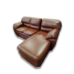 SOFA 100% CUERO GOLD CHAISE IZQUIERDO WHISKY BE / 2C