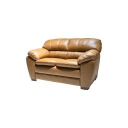 SOFA DE CUERO GOLD 2  LUGARES C1 CAMEL