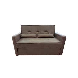 SOFA CAMA ANNE VELUDO LIGHT MARRON 01579.0-VLM