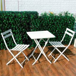 SET EN HIERRO P TERRAZA YIWU - PLEGABLE - BLANCO