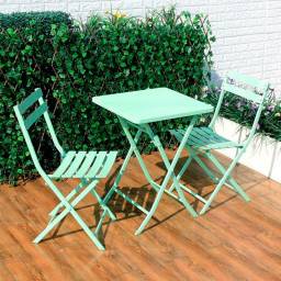 SET EN HIERRO P TERRAZA YIWU - PLEGABLE - VERDE