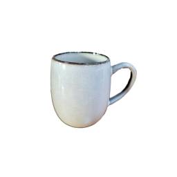 TAZA DE CERAMICA GRIS LISO