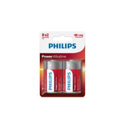 PILAS PHILIPS POWER ALKALINE D X 2 LR20P2B/77