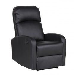 SILLON RECLINER 1 CUERPO SELVA SX-8199 - PU NEGRO