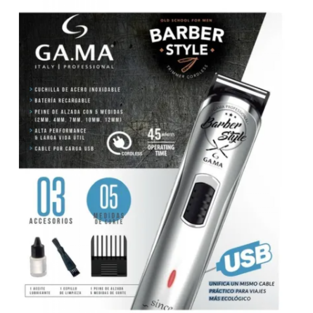 cortadora de cabello gama barber style 220